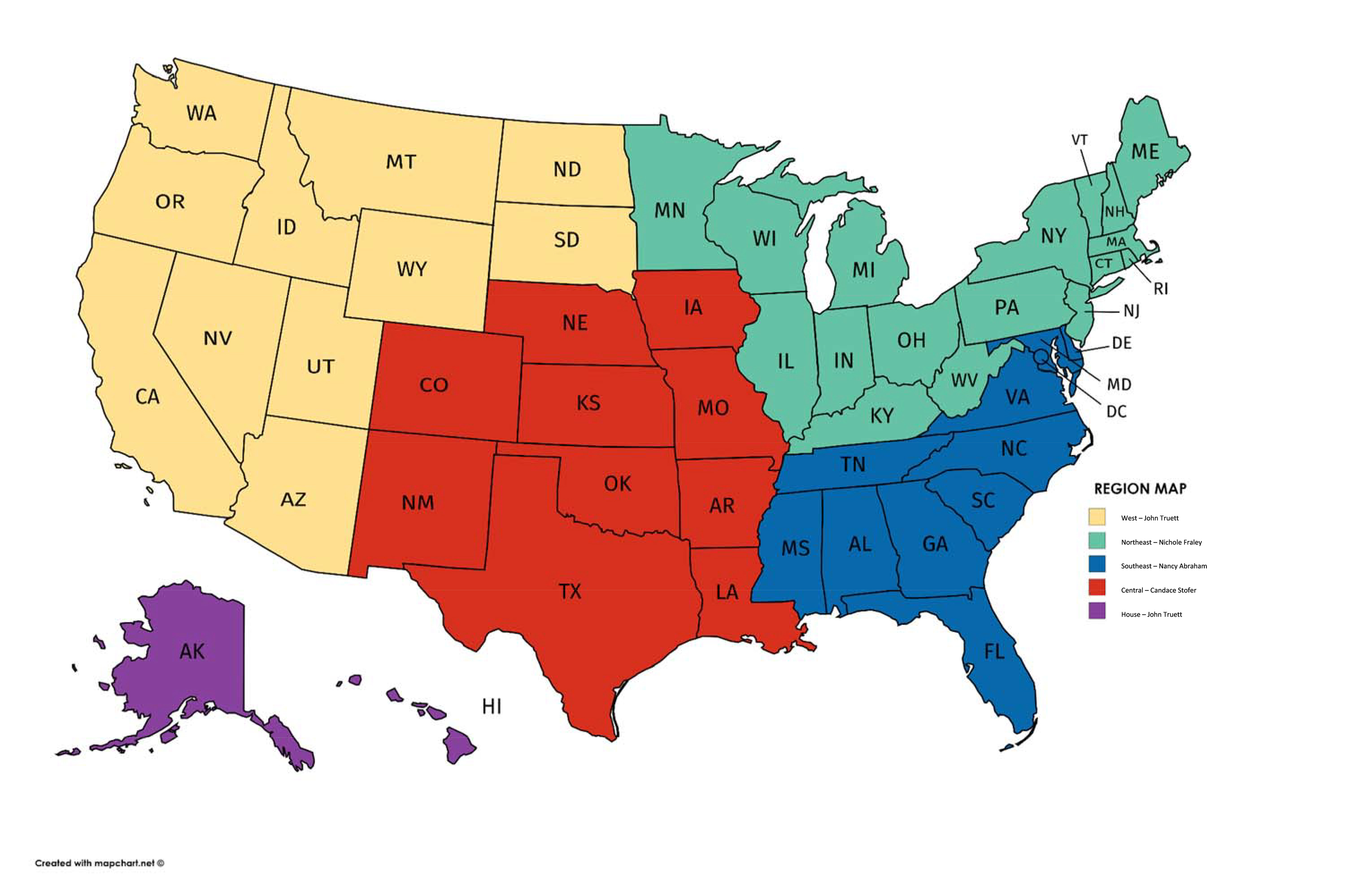 TIGERFLOW Region Map